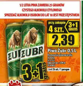 Topaz Piwo Żubr 0,5L oferta