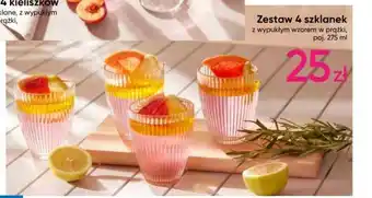 Pepco Zestaw 4 szklanek oferta