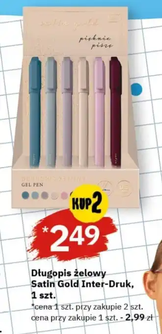 Twój Market Długopis żelowy Satin Gold Inter-Druk, 1 szt. oferta