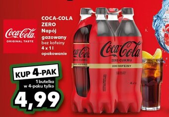 Kaufland COCA-COLA ZERO Napój gazowany 4 x 1 l oferta