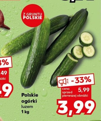 Kaufland Polskie ogórki luzem 1 kg oferta