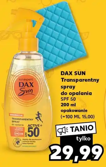 Kaufland DAX SUN Transparentny spray do opalania SPF 50 200 ml oferta