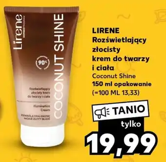 Kaufland LIRENE Rozświetlający złocisty krem do twarzy i ciała 150 ml oferta