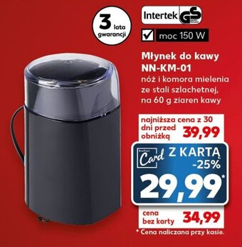 Kaufland Młynek do kawy NN-KM-01 oferta