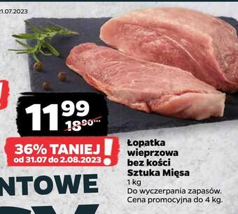 Netto Łopatka wieprzowa bez kości sztuka mięsa oferta