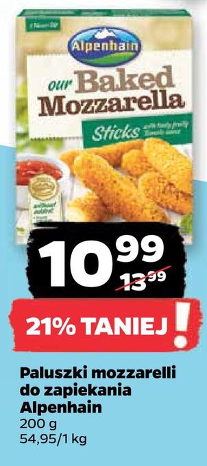 Netto Paluszki mozzarelli do zapiekania alpenhain oferta
