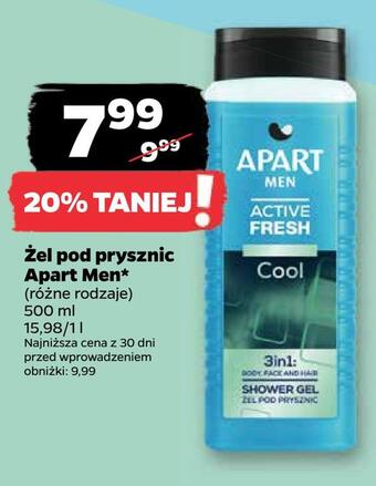 Netto Żel pod prysznic apart men oferta