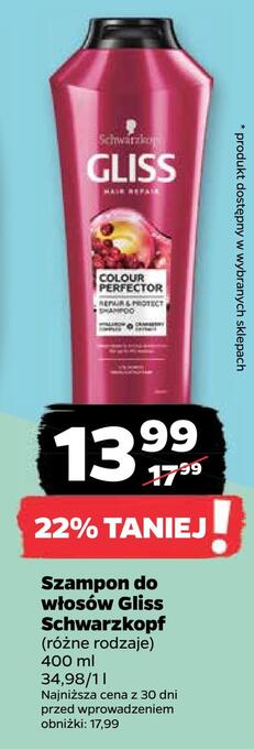 Netto Szampon do włosów gliss schwarzkopf oferta