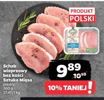 Netto Schab wieprzowy bez kości sztuka mięsa oferta