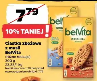Netto Ciastka zbożowe z musli belvita oferta