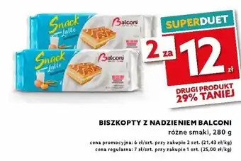 Dealz Biszkopty z nadzieniem Balconi 2x280g oferta