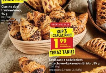 Biedronka Croissant z nadzieniem orzechowo-kakaowym 85g oferta