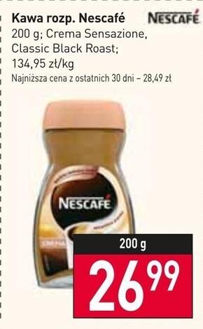 Stokrotka Nescafé crema kawa rozpuszczalna 200 g oferta