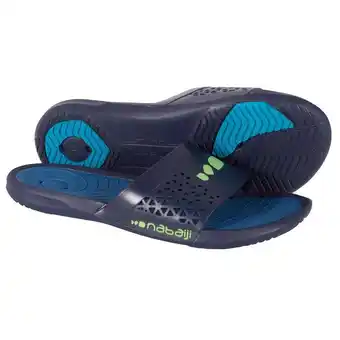 Decathlon Klapki basenowe męskie nabaiji slap 500 plus oferta