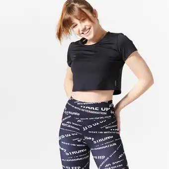 Decathlon Koszulka fitness damska domyos krótki rękaw oferta