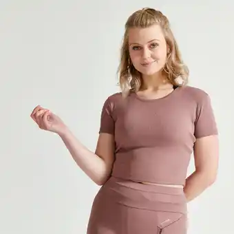 Decathlon Koszulka fitness damska domyos krótki rękaw oferta