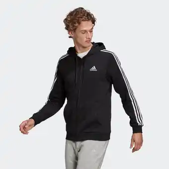 Decathlon Bluza na zamek z kapturem męska adidas gym & pilates oferta