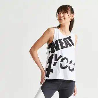 Decathlon Koszulka fitness damska domyos bez rękawów oferta