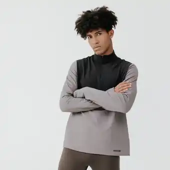 Decathlon Koszulka do biegania z długim rękawem męska kalenji warm 500 ocieplana oferta