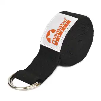 Pasek do jogi majestic sport yoga czarny