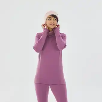 Decathlon Koszulka termoaktywna narciarska damska wedze bl 900 wool neck oferta