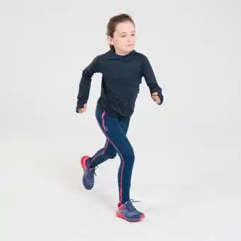 Decathlon Legginsy do biegania dziecięce kiprun dry+ oferta