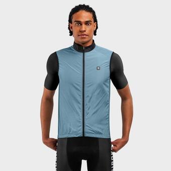 Decathlon Kamizelka kolarstwo siroko v1 manghen stalowy błękit mężczyzna i kobieta oferta