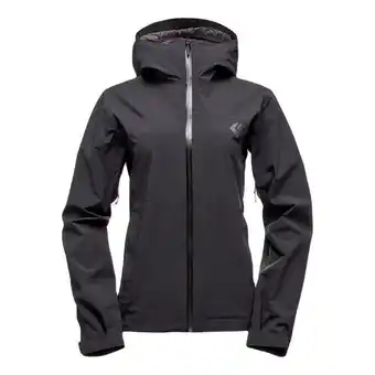 Decathlon Kurtka przeciwdeszczowa damska black diamond stormline stretch rain shell oferta
