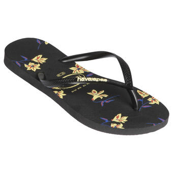 Decathlon Japonki slim floral damskie oferta