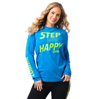 Decathlon Koszulka sportowa dla dorosłych zumba wear est. 2001 z długim rękawem oferta