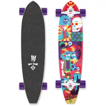 Decathlon Longboard street surfing cut kicktail 36' comics oferta