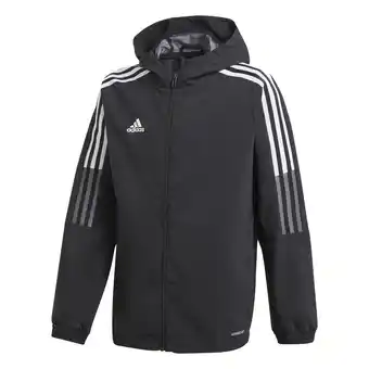 Decathlon Kurtka przeciwdeszczowa do piłki nożnej dla dzieci adidas tiro21 winbreaker oferta