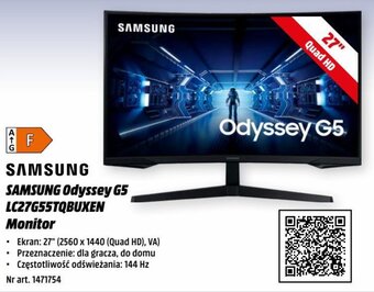 Media Markt SAMSUNG Odyssey G5 LC27G55TQBUXEN Monitor oferta