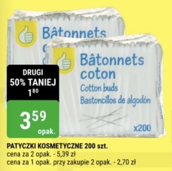 bi1 PATYCZKI KOSMETYCZNE 200 szt. oferta