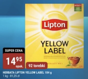 bi1 HERBATA LIPTON YELLOW LABEL 184 g oferta