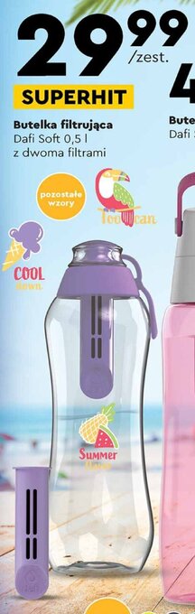 Biedronka Butelka filtrująca Dafi Soft 0,5 l z dwoma filtrami oferta