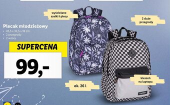 Lidl Plecak młodzieżowy oferta