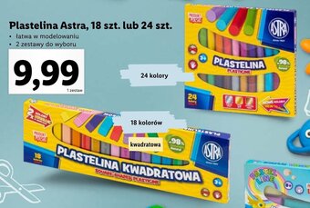 Lidl Plastelina Astra, 18 szt. lub 24 szt. oferta