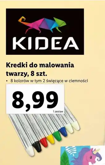 Lidl Kredki do malowania twarzy, 8 szt. oferta