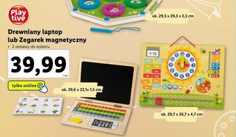 Lidl Play tive Drewniany laptop lub Zegarek magnetyczny oferta