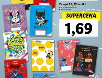 Lidl BENIAMIN Zeszyt A5, 32 kartki oferta