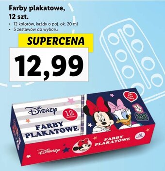 Lidl Farby plakatowe, 12 szt. oferta