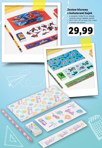 Lidl Zestaw biurowy z bohaterami bajek oferta