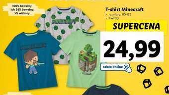 Lidl T-shirt Minecraft oferta