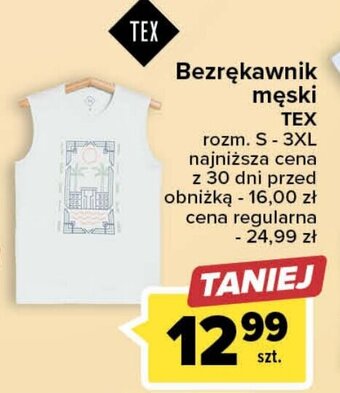 Carrefour Bezrękawnik męski TEX oferta