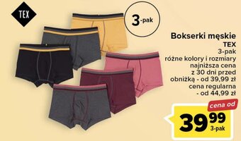 Carrefour Bokserki męskie TEX 3-pak oferta