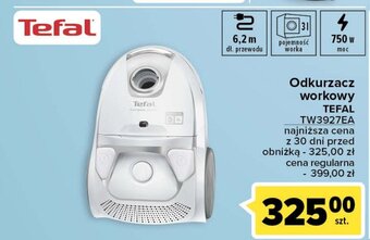 Carrefour Odkurzacz workowy TEFAL TW3927EA oferta