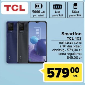 Carrefour Smartfon TCL 408 oferta