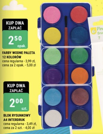 FARBY WODNE PALETA 12 KOLORÓW