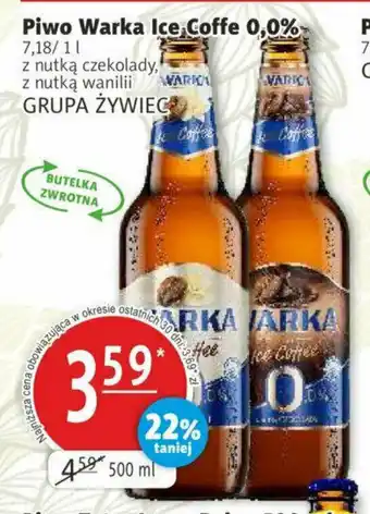 Prim Market Piwo Warka Ice Coffe 0,0% 500 ml oferta